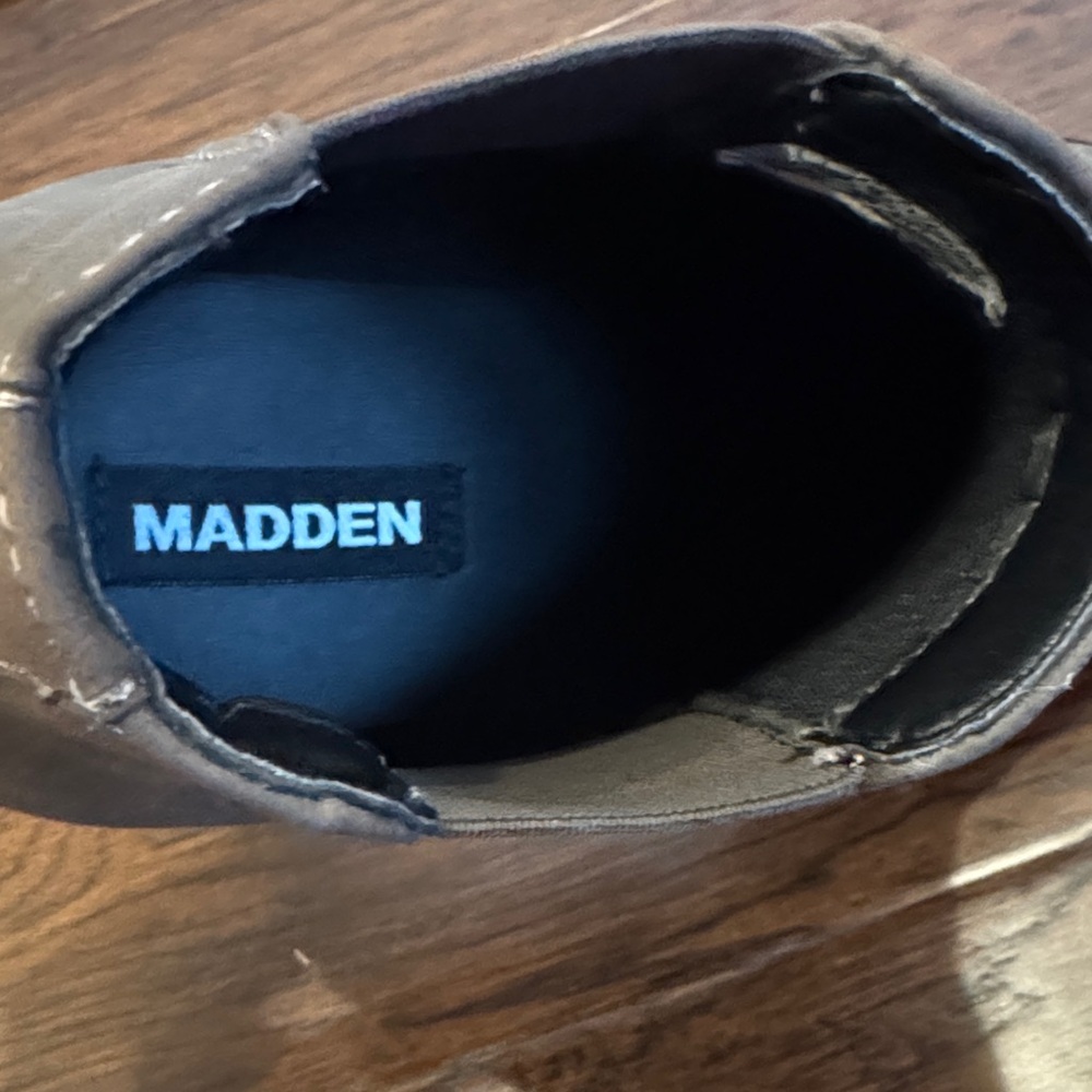 Steve Madden Dark Brown Men's Boots sz 8.5 - Picture 2 of 10